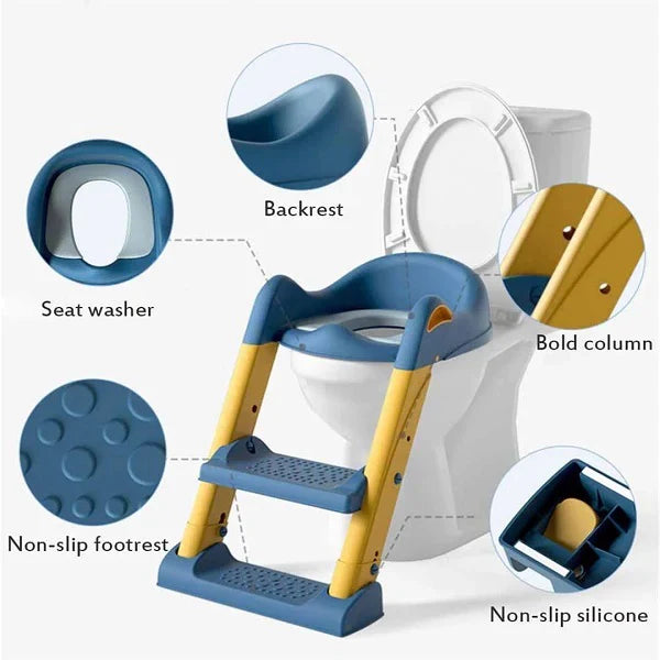 Adjustable Soft Toilet Ladderسُلَّم تدريب الأطفال على المرحاض القابل للتعديل